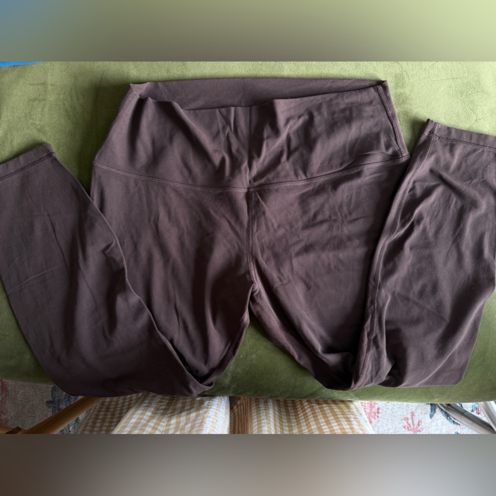Chocolate Brown Lulu Align Leggings - Size 16